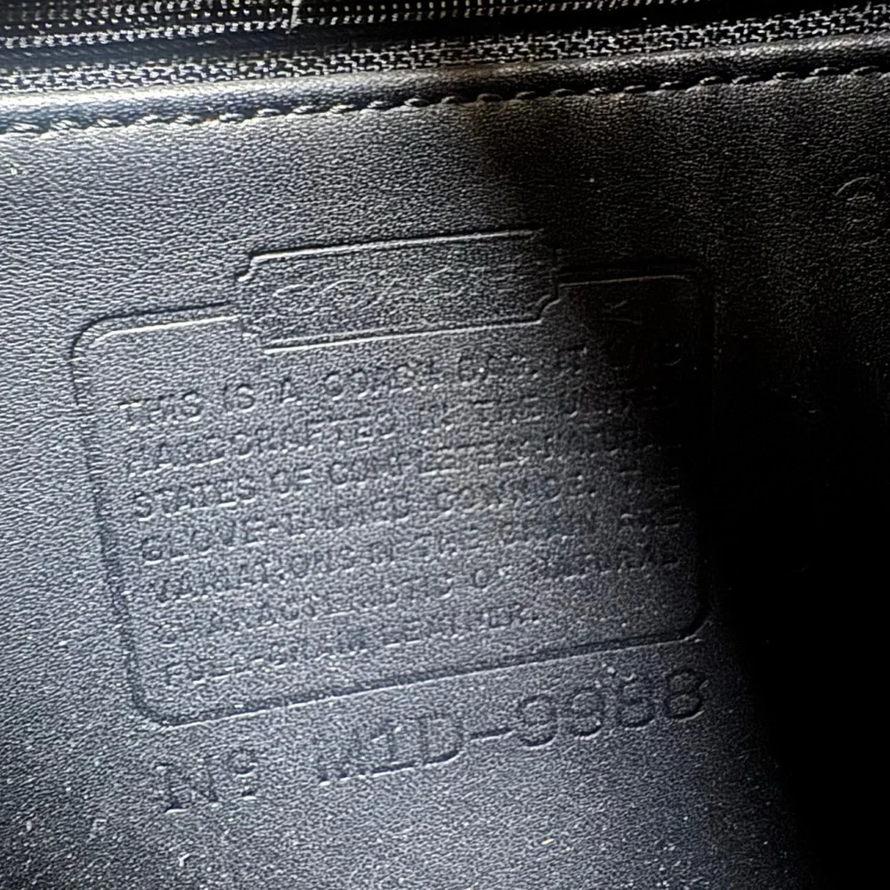 Vintage Coach Black Saddle Bag 9988 - Picture 7 of 10